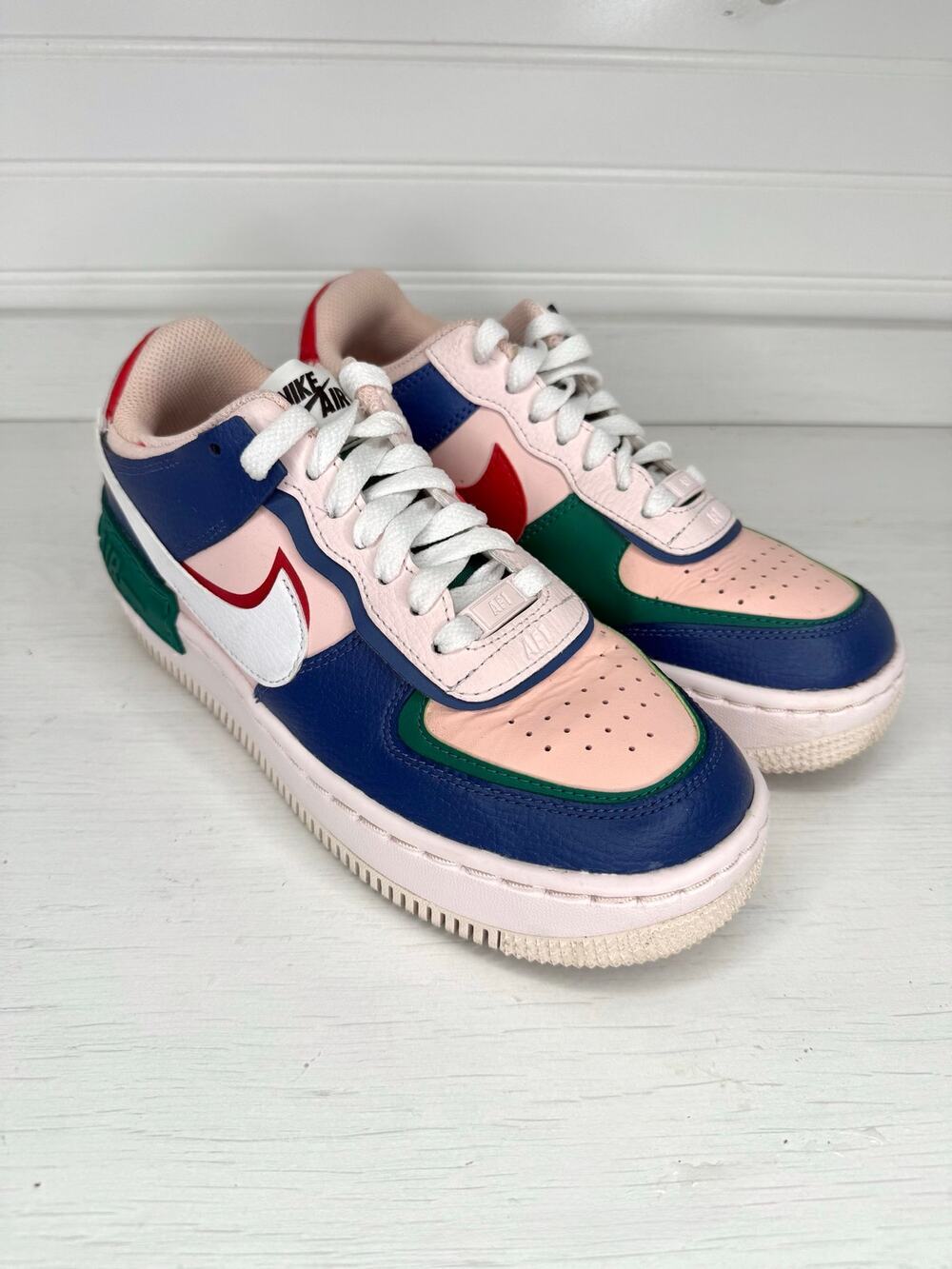 Nike Air Force 1 Shadow Mystic Navy Echo Pink CI0919-400 Women's Size 7 Low Top
